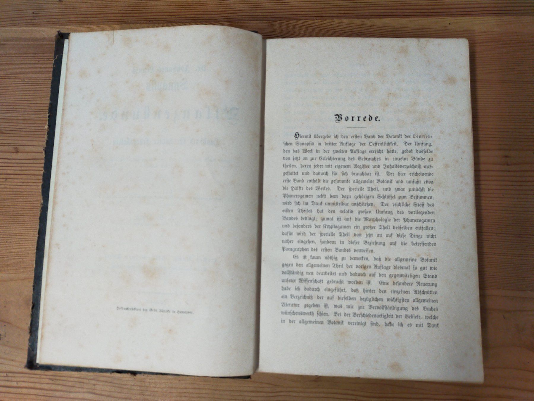 Libri: Buch Leunis Synopfis Pflanzenkunde 1883 – Usato da Ehrendingen venduto da Axe31 4