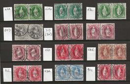 Lot "Stehende Helvetia" im Paar (1882 - 1907)