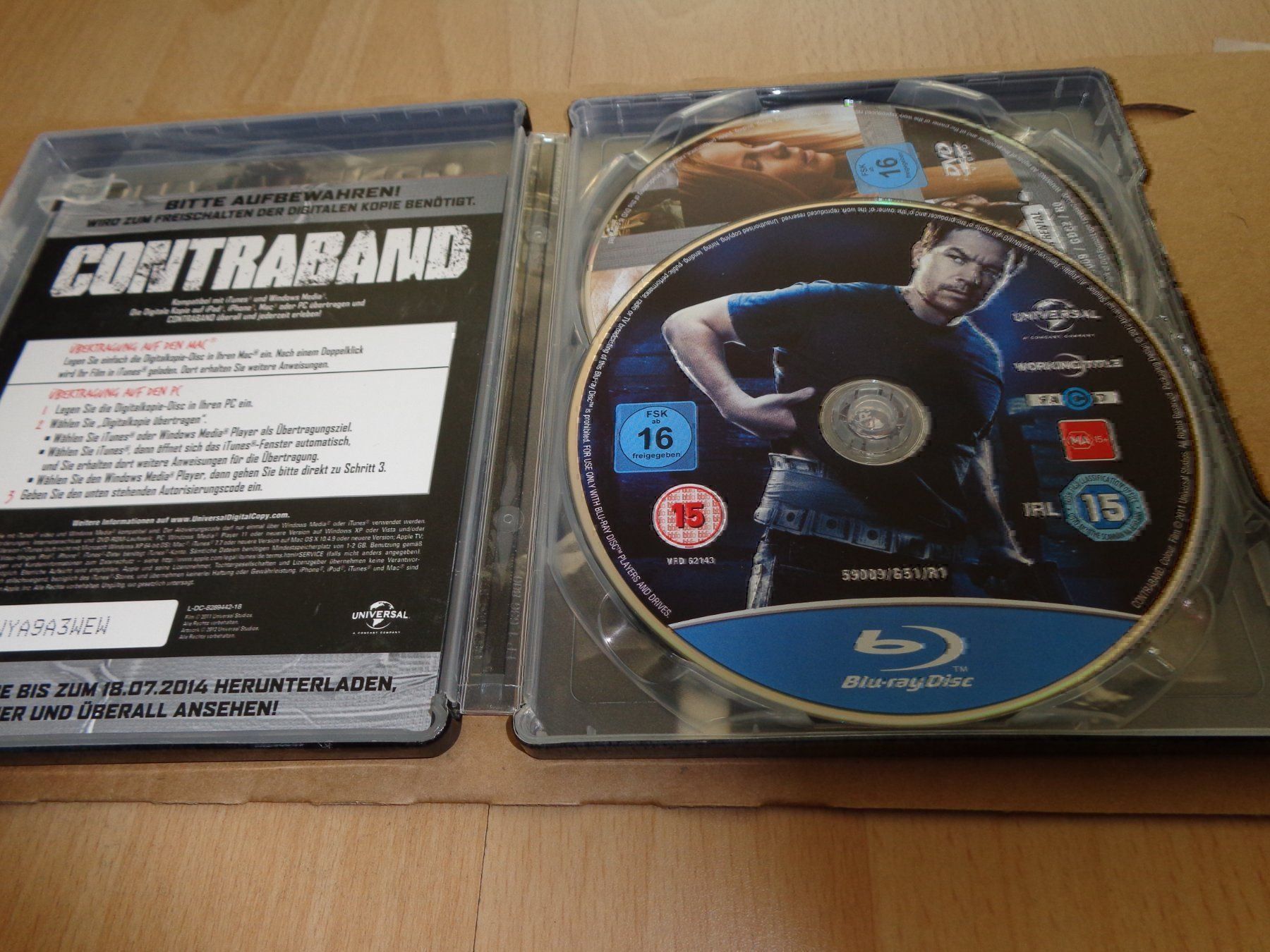 Tutti i DVDs: Contraband BLU-RAY STEELBOOK – Usato da Olten venduto da Disc-Ausverkauf 1