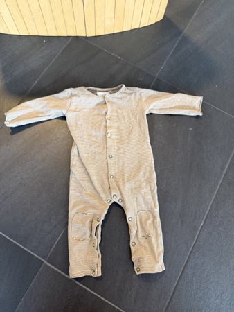 Nixnut Baby Strampler gestreift Grösse 68 Baumwolle