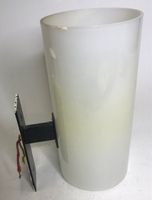 Wandlampe Plexi-Rohr mit Metall-Halterung 70er