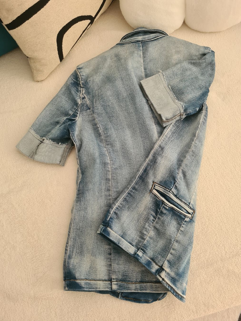 Giacche: Blazer jean délavé marque "DENIM" (M) – Nuovo e nell'imballaggio originale da Etoy venduto da MyStyleMyMode 3