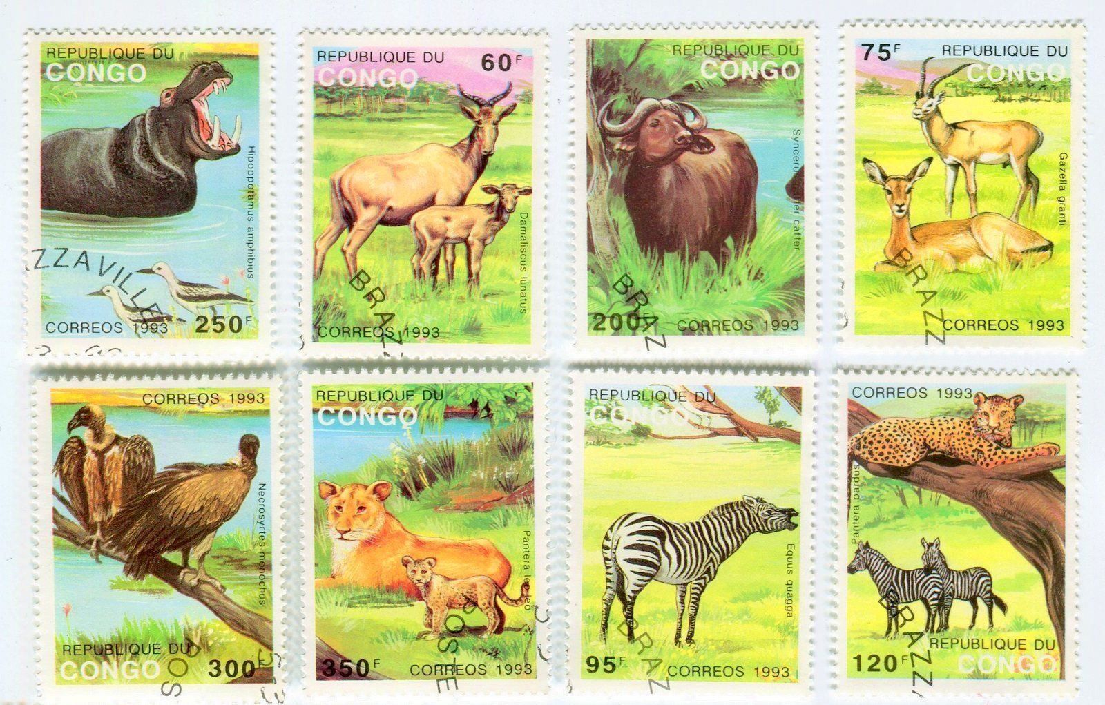 Tous les timbres: Briefmarken "Tiere". Kongo – Neuf avec emballage d'origine à Basel par Butsch5