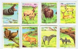 Briefmarken "Tiere". Kongo