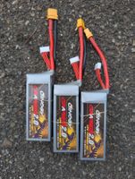 3x Graphene 2.0 - LiPo, 14.8 V, 1500 mAh, 70 C, 179 g, XT-60