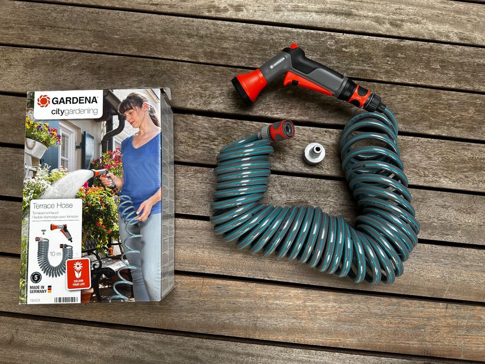 41+ Hornbach Gardena City Gardening Spiralschlauch 10 M, Schlauchbox