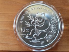 China Panda Silber 1991, 1 Unze