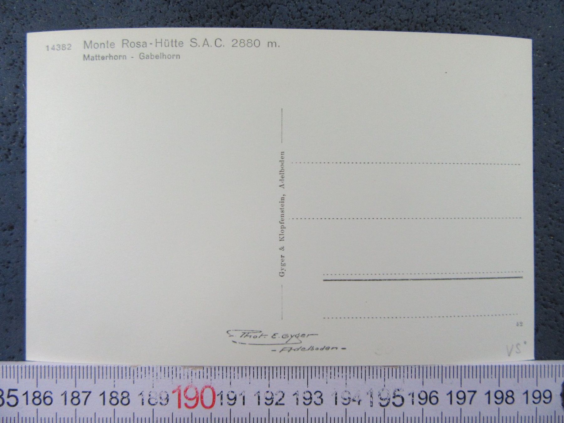 Cartoline postali: MONTE ROSA-HÜTTE SAC VS AK – Usato da Ettingen venduto da Hausi4711 2