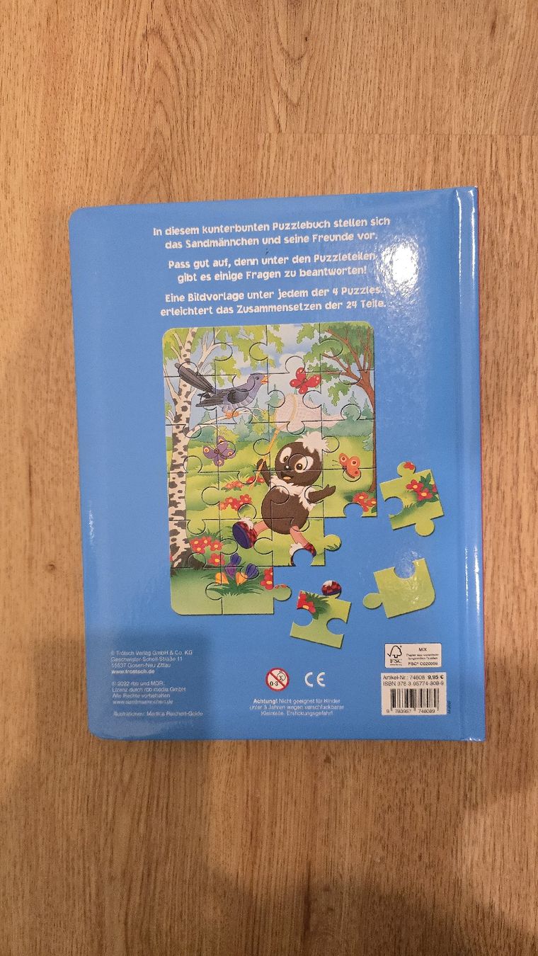 Puzzle: Sandmann Puzzlebuch – Nuovo (secondo la descrizione) da Buchberg venduto da MaddieF 3
