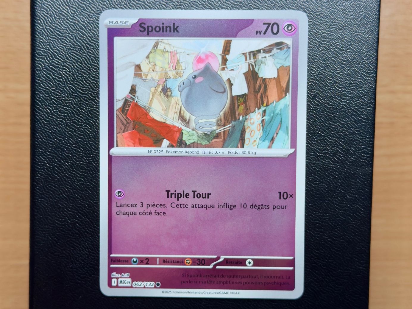 Pokémon Carte collezionabili: Spoink Reverse (062/132) - Méga-Évolution - ME01 - MEG FR – Usato da Chézard-St-Martin venduto da Kro_Cards