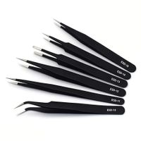 6 Pinzetten / antistatisch / Tweezer (fabrikneu) Pinzette