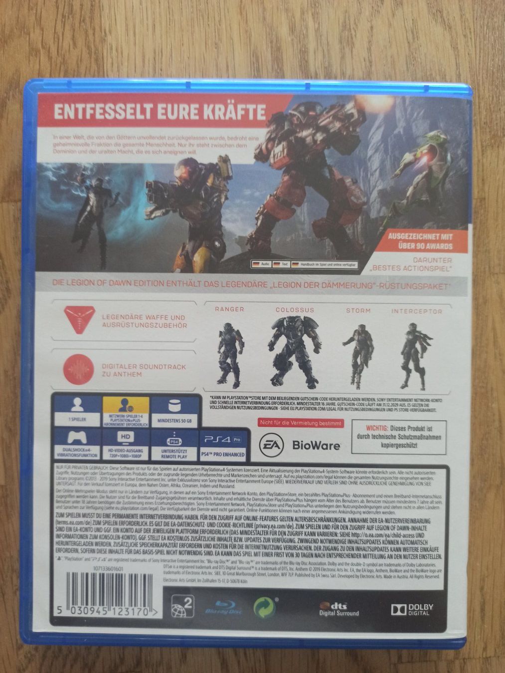 Spiele: Anthem Legion of Dawn Edition PS4 / PS5 – Gebraucht aus Oberweningen von mar_87mx 1