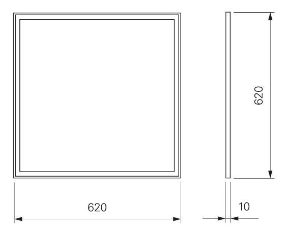Kronleuchter & Deckenlampen: 40W LED Panel 620x620 CCT Dip – Neu (gemäss Beschreibung) aus Reinach BL von LedFox 2