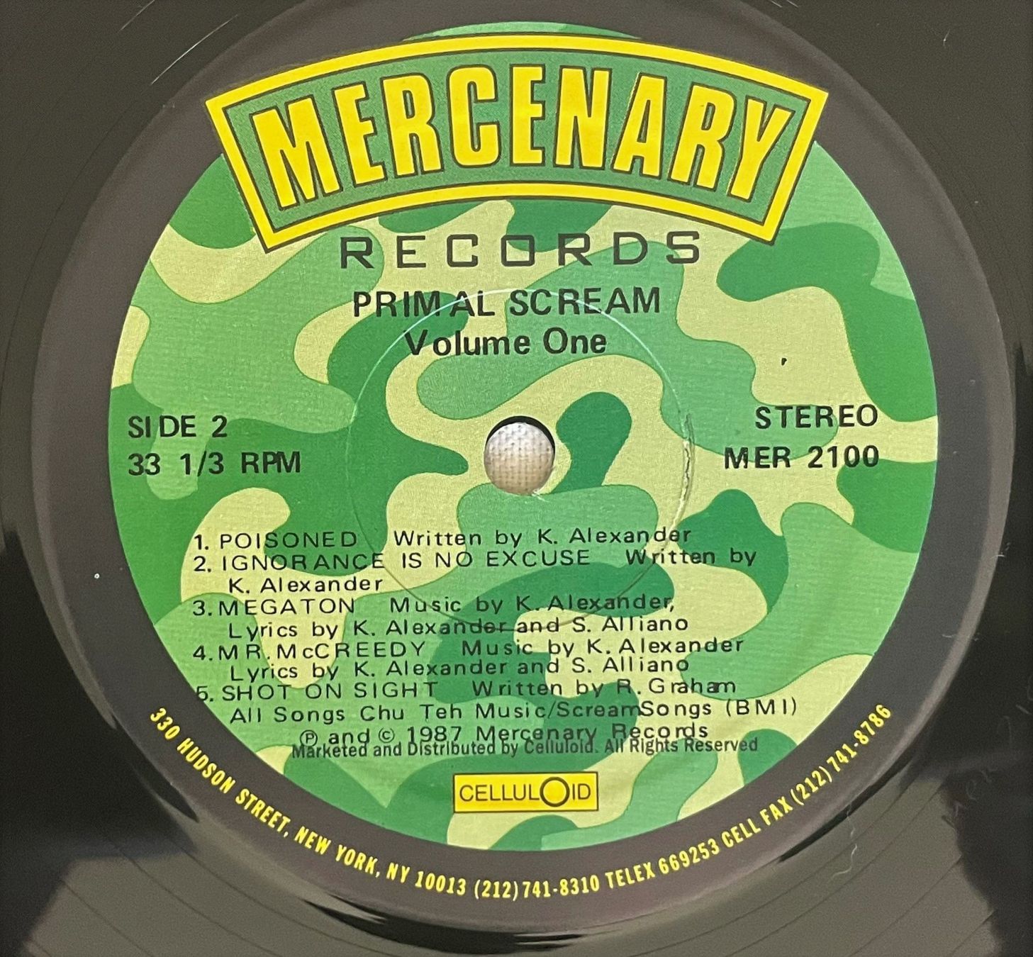 Dischi in vinile: Primal Scream - Volume One - LP - 1987 - US First Press NM – Usato da Uster venduto da Zardodel 5