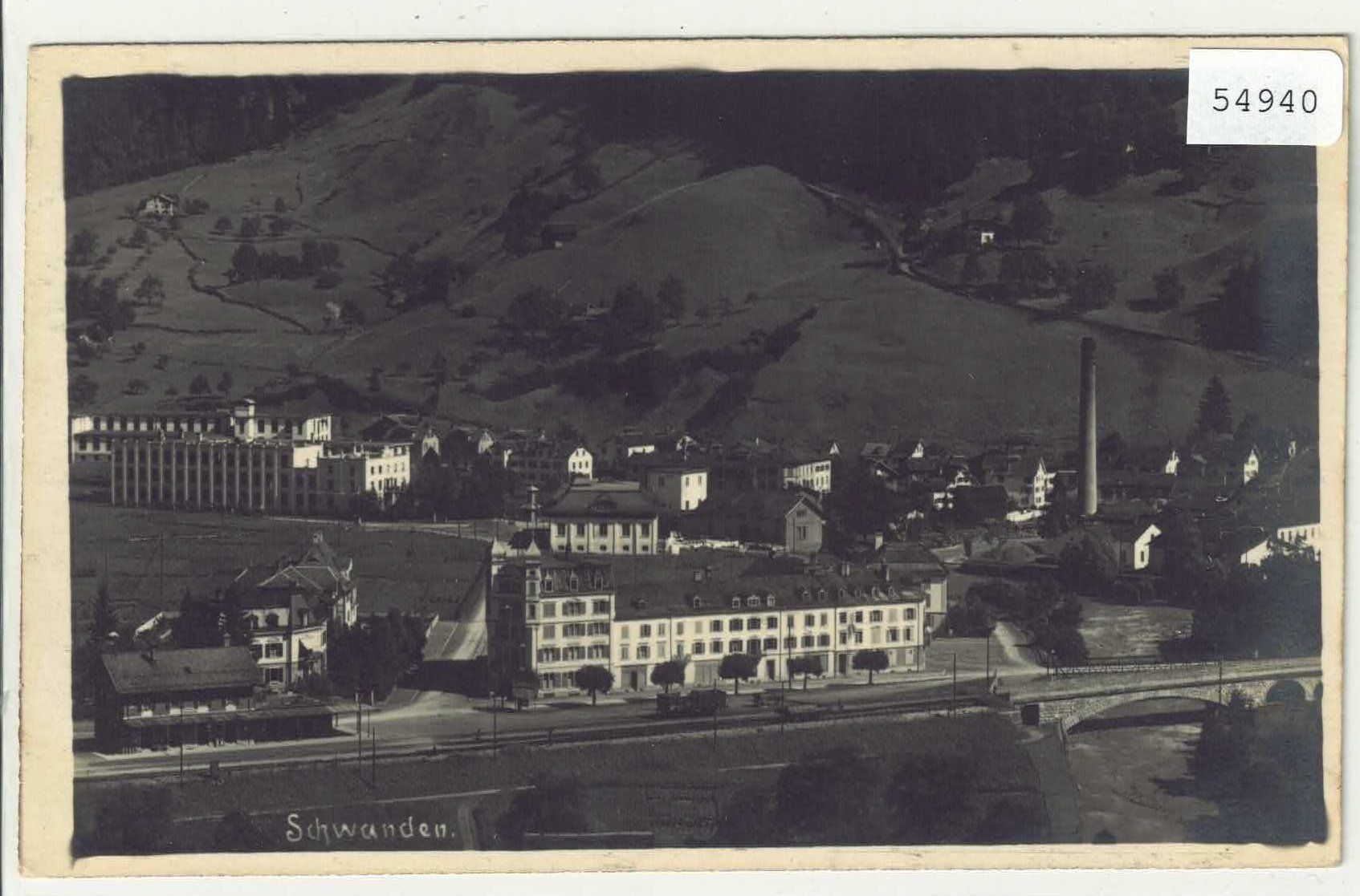 Cartoline postali: Schwanden GL - Bahnhof – Usato da Ettingen venduto da Kartenplanet
