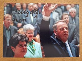 Adolf Ogi Bundesrat Foto signiert, Autogramm
