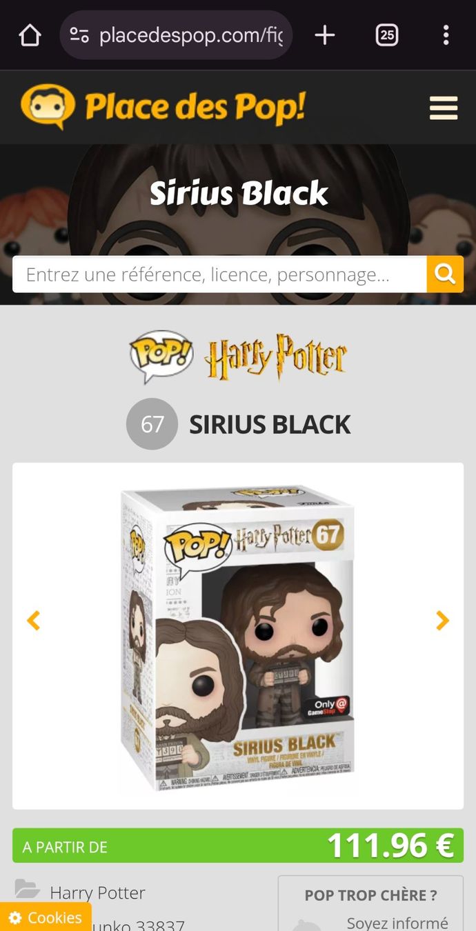 Funko Statuette: FUNKO POP - Sirius Black 67 – Usato da Riaz venduto da Murielbhs 3
