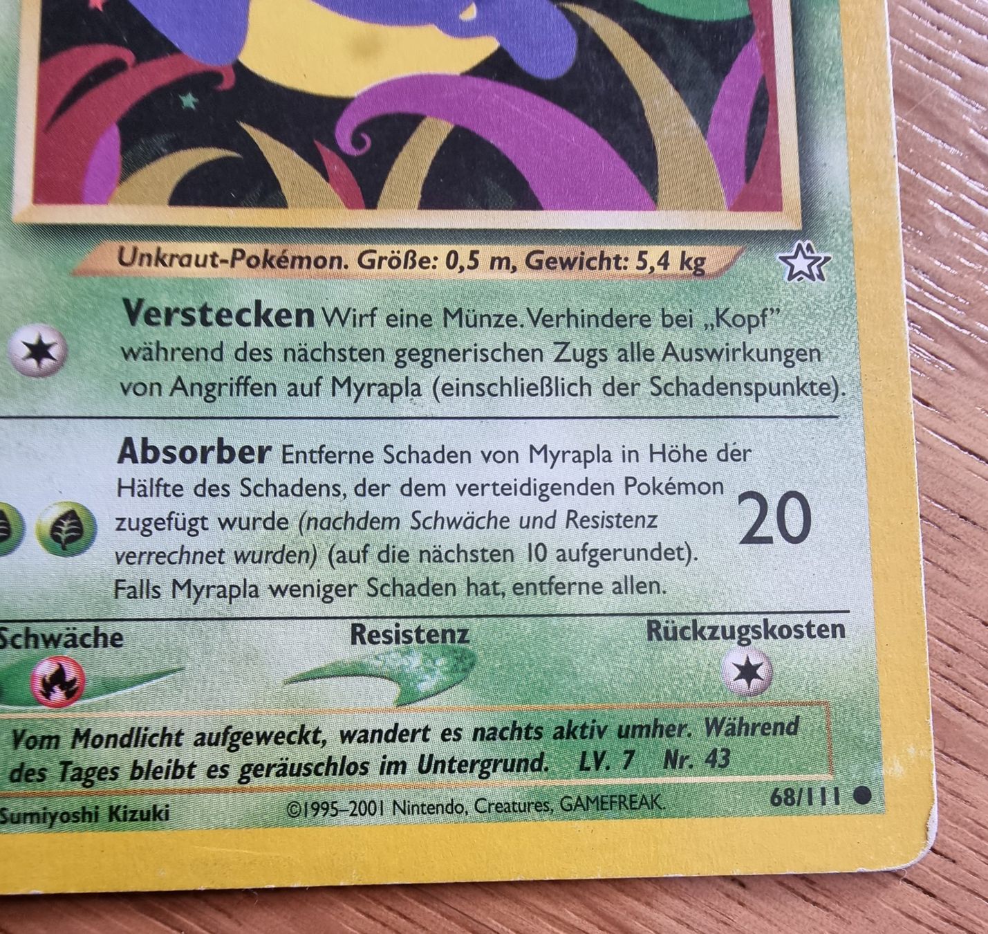 Pokémon Carte collezionabili: Pokémon Myrapla Neo Genesis 68/111 DE – Usato da Roggwil BE venduto da S_Cards 1