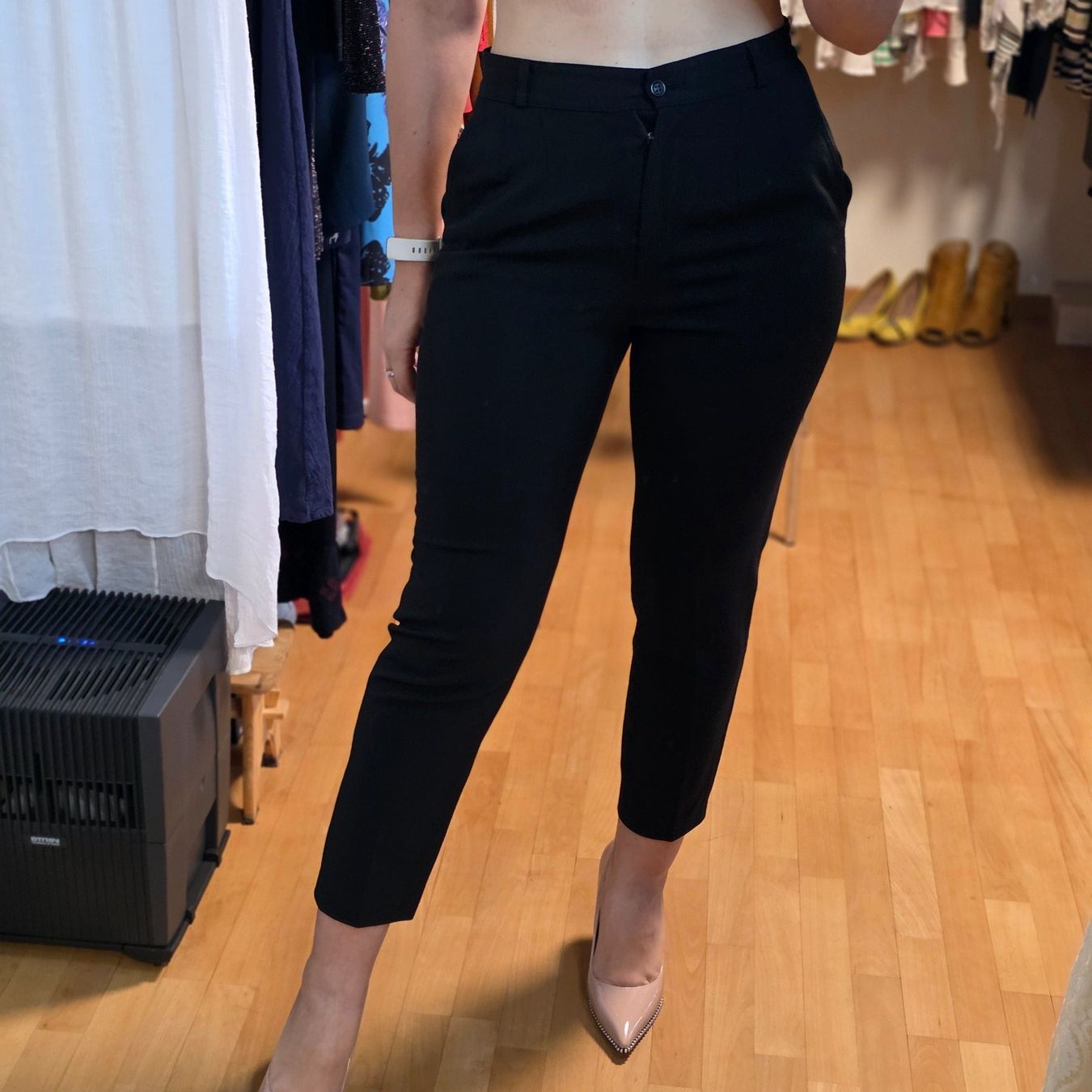 Pantaloni: BIANCA elegante schwarze Hose M – Usato da Wald ZH venduto da CapLux 1