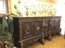 Jagdmöbel - Sideboard für Jagdhütte – UNIKAT B: 1m85