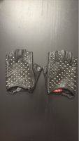 Studded Leather Fingerless Gloves - Rocker Chic!