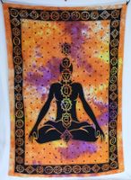 Dekotuch Chakra Yoga, Baumwolle, als Decke Vorhang Wandtuch