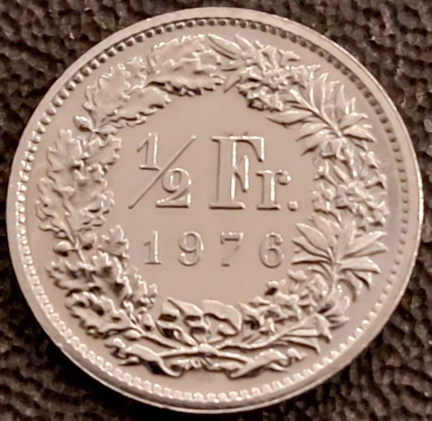 Alle Münzen: 50 Rappen 1976 stgl. / aus Münzsatz – Neu (gemäss Beschreibung) aus Arch von coinsandmore