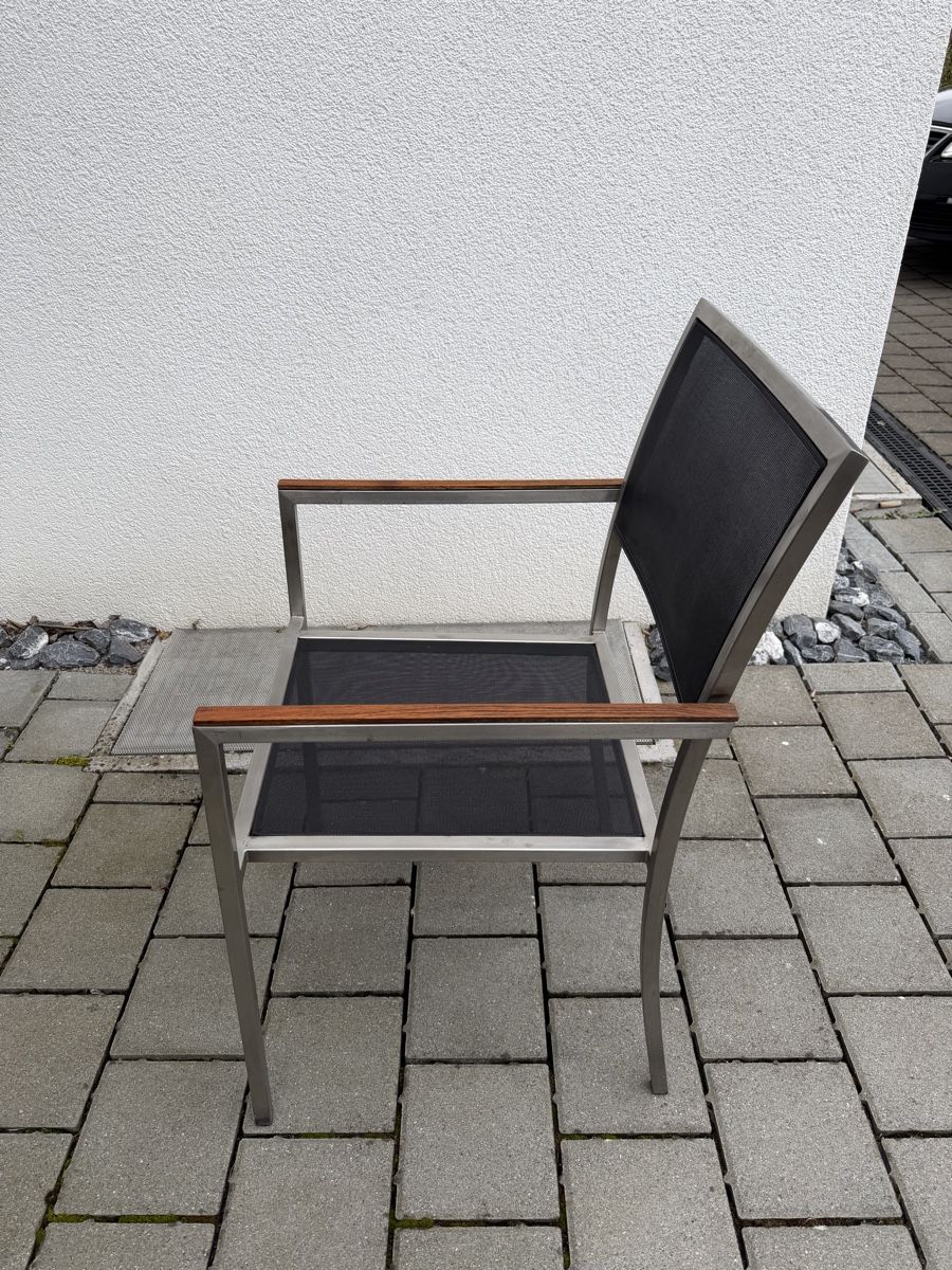 Stühle: Gartenstühle Chromstahl (2Stk.) – Gebraucht aus Felben wellhausen von To.el 2
