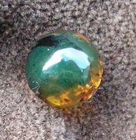 ♥ SCHÖN: 8,5 MM MEXIKO BERNSTEIN KUGEL / TALISMAN ♥