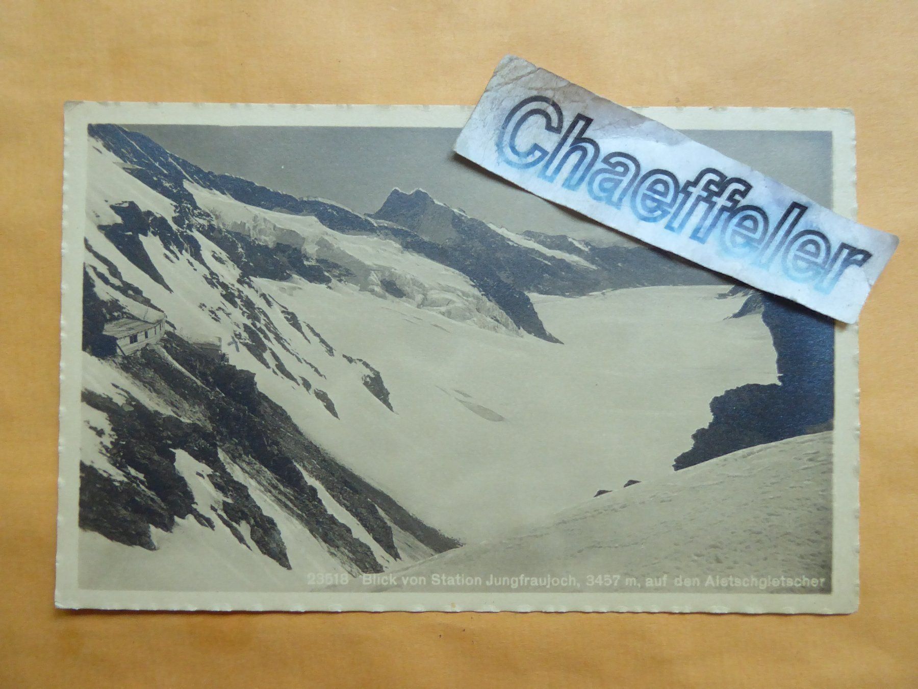 Cartoline postali: Blick von Station Jungfraujoch auf den – Usato da Zürich venduto da Chaeffeler
