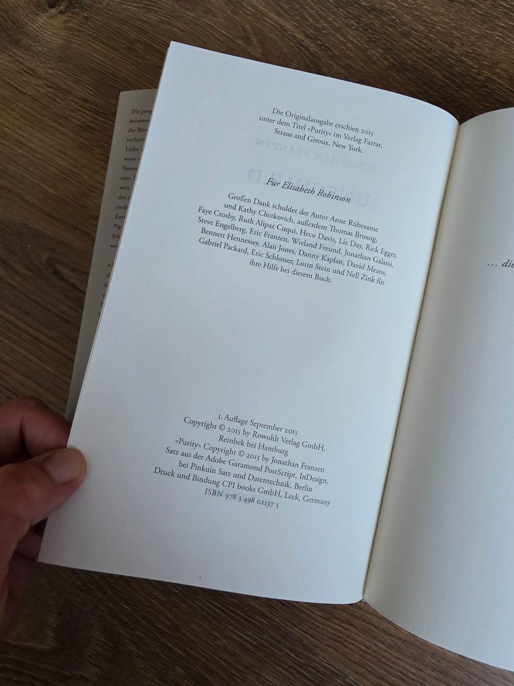 Libri: Roman "Unschuld" von Jonathan Franzen – Usato da Nebikon venduto da Japostyle_2 2