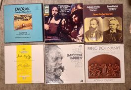11 LPs mit Streichquartetten von Dvorak, Dohnany, Grieg....