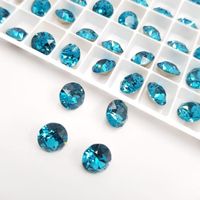 1088 Swarovski Xirius, Indicolite, SS39 / 8 mm / 4 Stück