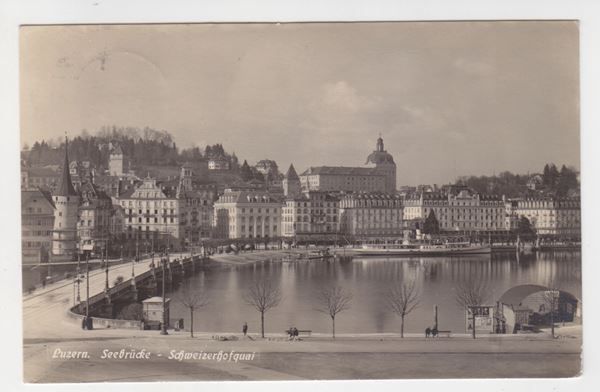 Ansichtskarten: Luzern // Seebrücke // 1926 – Antik aus Basel von intermezzo12