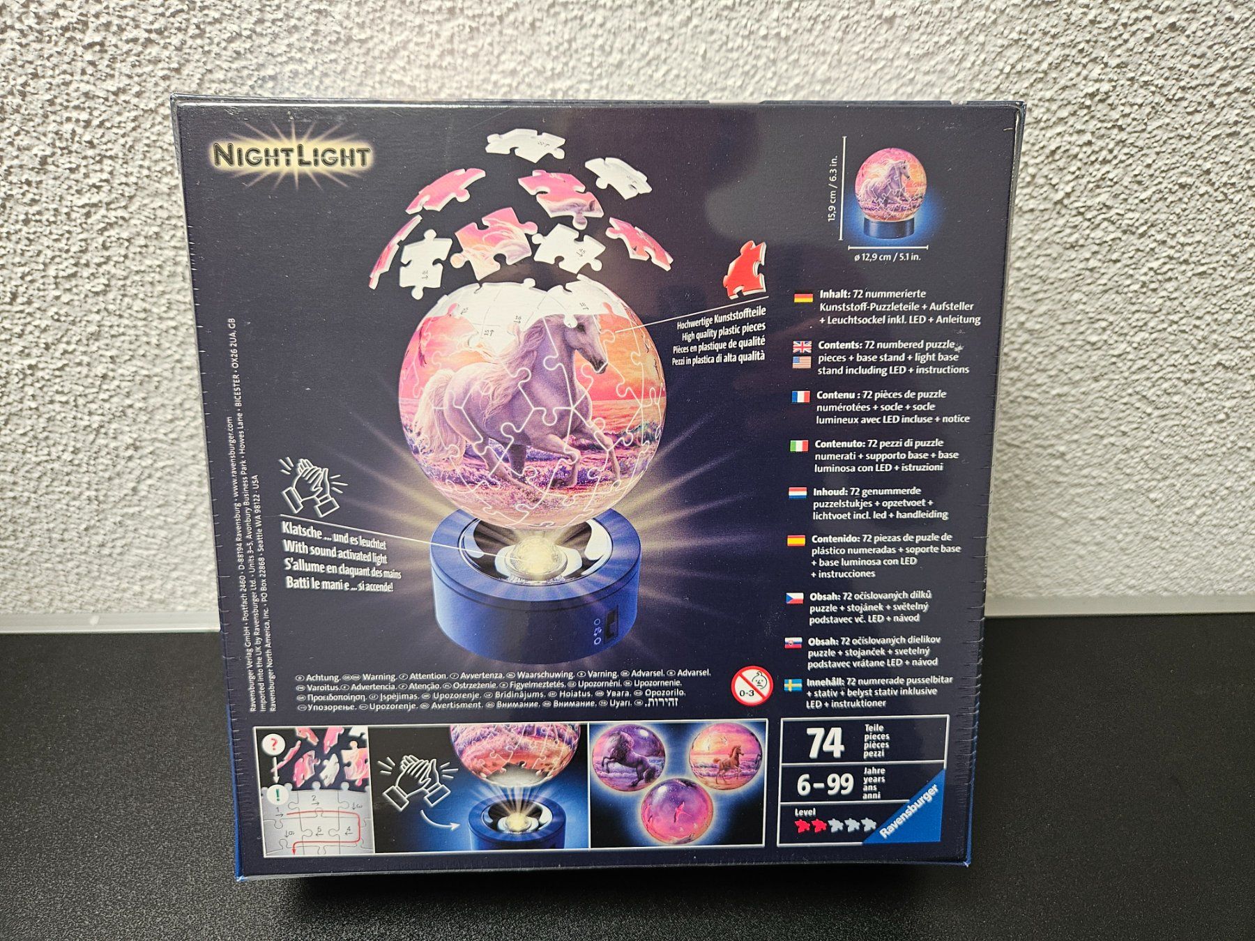 Ravensburger Puzzle: Neu - Ravensburger - 3D Puzzle NightLight Pferd – Nuovo e nell'imballaggio originale da Dagmersellen venduto da Jarsetz_Restposten 1
