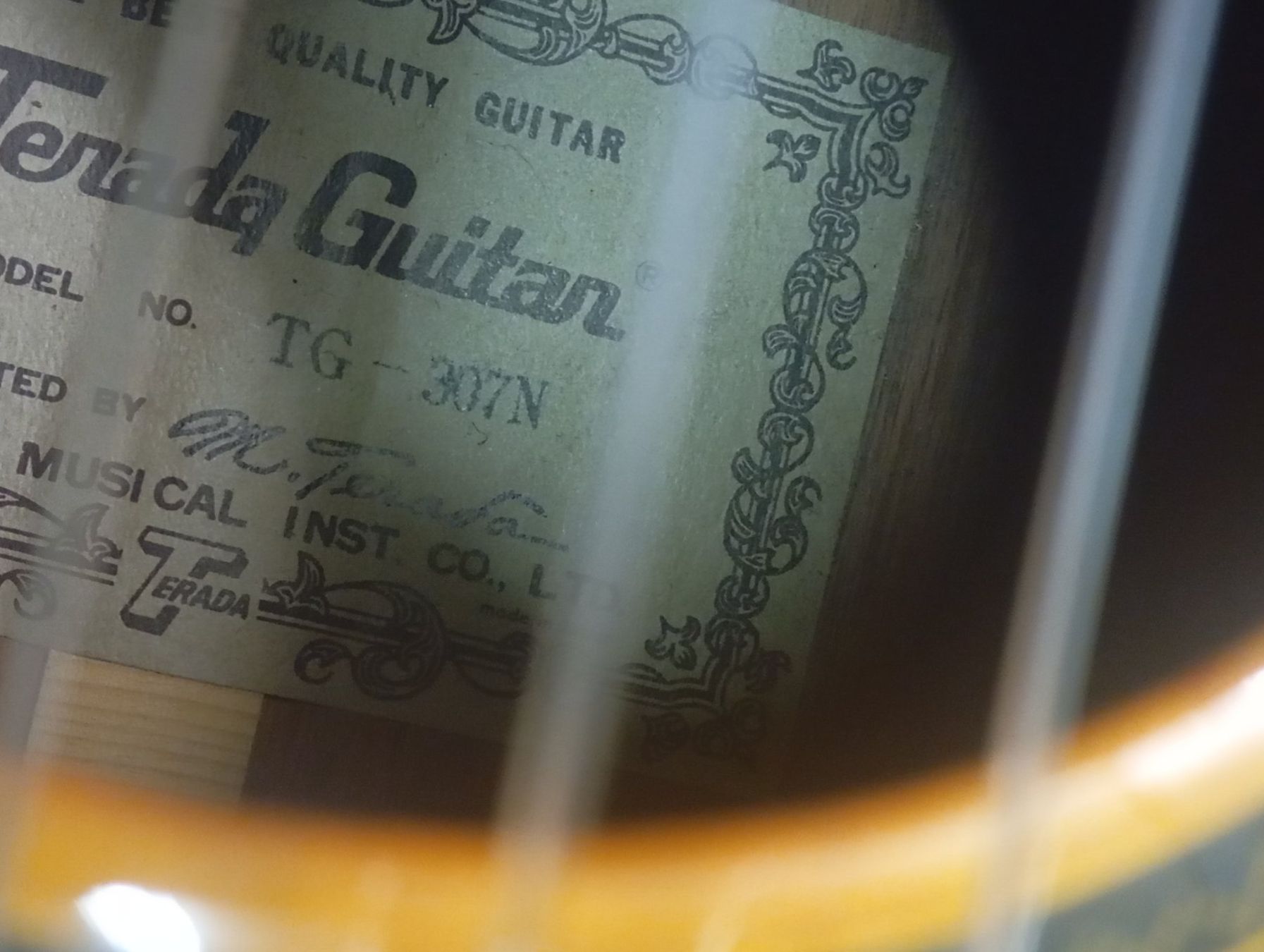 Strumenti musicali: Terada TG307 N Konzertgitarre – Usato da Basel venduto da Petergunn 5