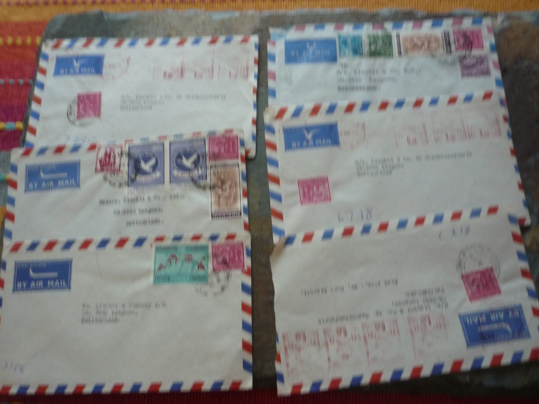 Tutti i francobolli: Alte Briefe mit Briefmarken aus Indien. – Usato da Langnau i. E. venduto da Laendu7000 3