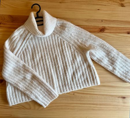 🤍 Kuschliger Zara Rollkragenpullover gerippt Gr XS weiss