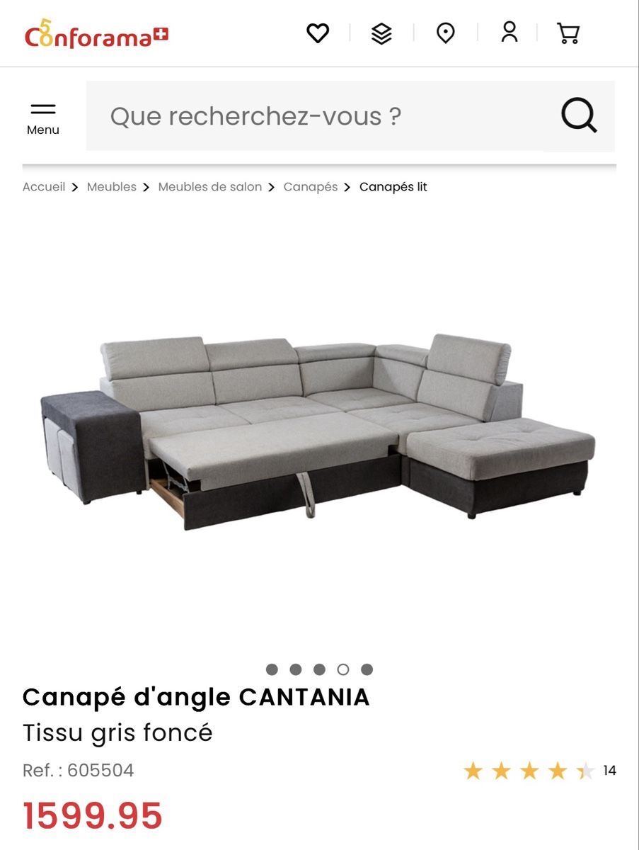 Divani: Canapé d’angle à vendre – Usato da Aubonne venduto da das_9zgm 4