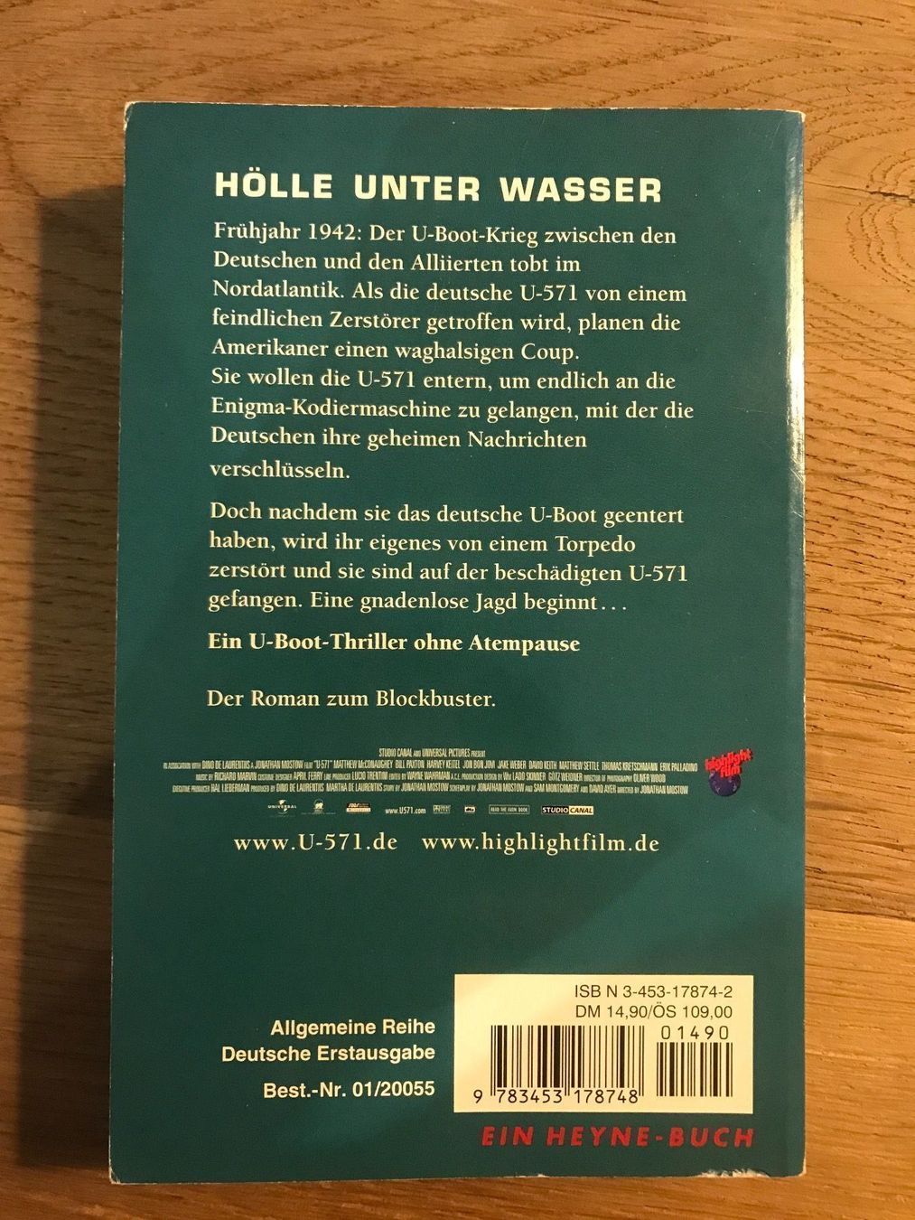 Bücher: U-571 - Max Allan Collins – Gebraucht aus Kloten von Bargainhunter_2012 1