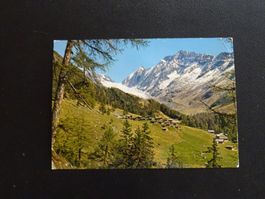 Postkarte Fafleralp Lötschenlücke Sattelhorn Schinhorn
