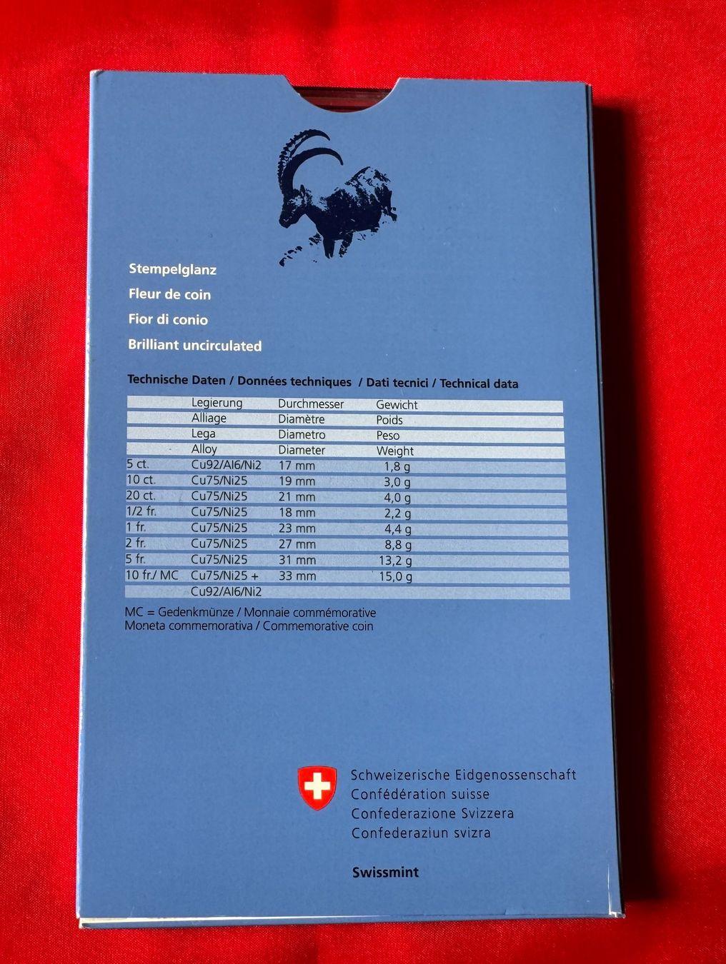 Toutes les monnaies: Münzsatz 2007 Stempelglanz – Neuf avec emballage d'origine à Wolhusen par albaro01 1