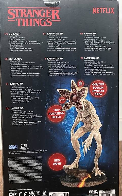 Statuette: Stranger things - Demogorgon 3D Light desk lamp – Usato da Prangins venduto da AndreGB 3