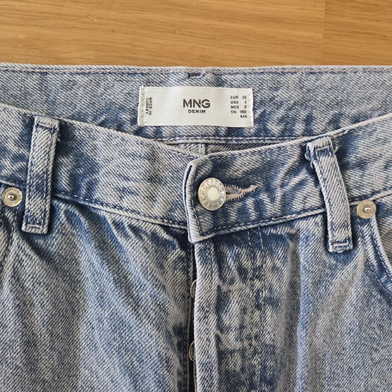 Mango Jeans: Mango Jeans Wide Leg Hellblau, Gr. 36 – Nuovo (secondo la descrizione) da Winterthur venduto da Ele_Ele18 1