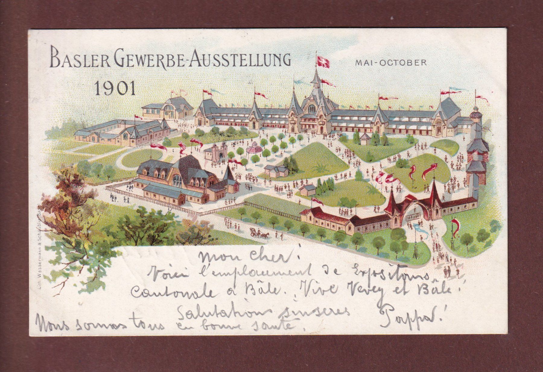 Cartes postales: BASEL - Gewerbe Ausstellung 1901 – D'occasion à Pully par nicecards