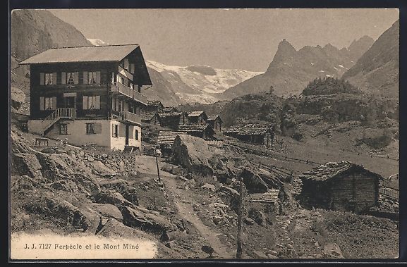 Ansichtskarten: AK Evolène, Ferpecle e le Mont Mine – Gebraucht aus Berlin von bartko-reher