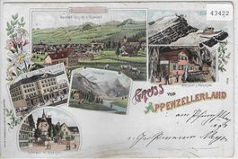Gruss vom Appenzellerland - Litho
