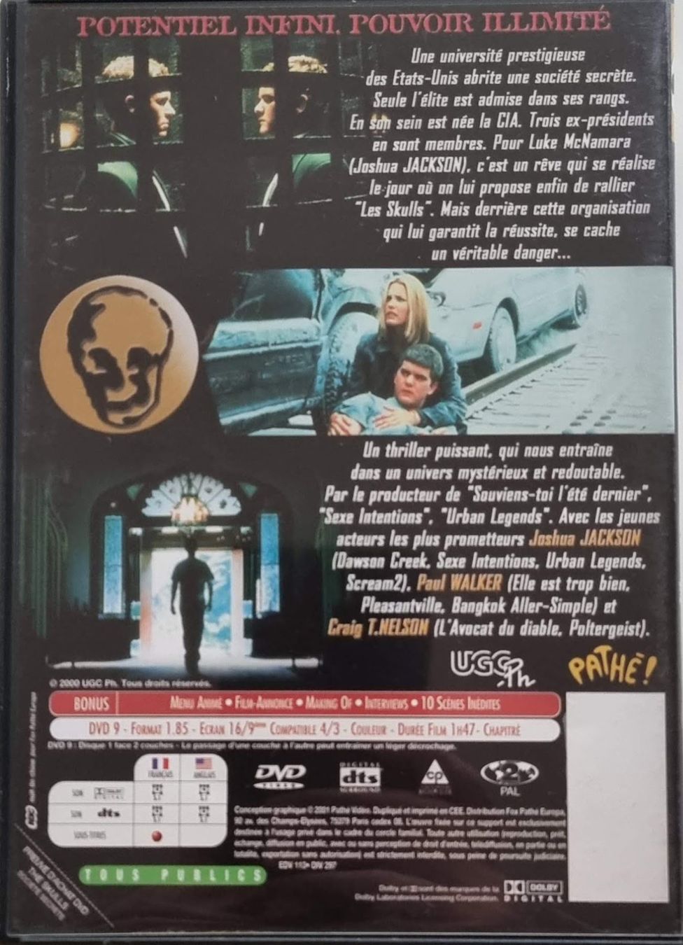 Tutti i DVDs: The Skulls : Société secrète (2000) – Usato da La Tour-de-Peilz venduto da Resize 1