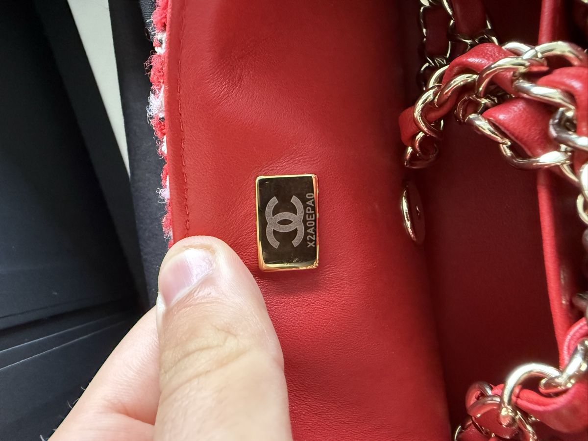 Chanel Taschen für Damen: Chanel Timeless Bag Tweed Red – Neu (gemäss Beschreibung) aus Genève von SG_73 7