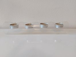 Kerzenhalter aus Glas   "Advent"   für 4 Teelichtkerzen